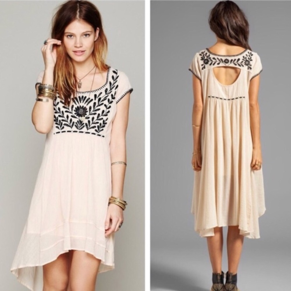 Free People Marina embroidered dress